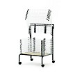 Easy to lift spring loaded racks allow for quick inserting and unloading artwork 