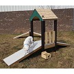 A Dog Playing in the Pup Playhouse 