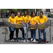 The Papilio Bells is large enough for these 5 young adults to play simultaneously. 
